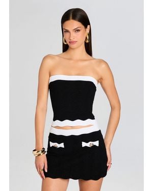retroféte Hart Knit Top - Black
