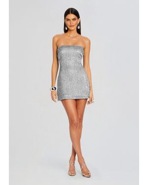 princess polly baby blue dress Retrofete NWT Retrofête April Mini Sequin Dress Size Medium