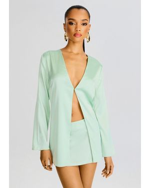 SER.O.YA Odelia Silk Blouse - White