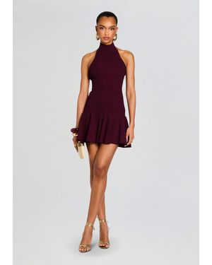 retroféte Quinn Metallic Knit Dress - Red