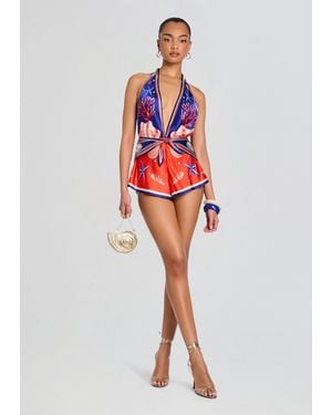 retroféte Ledda Romper - Red