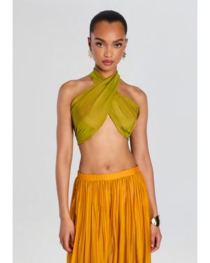 retroféte Fable Chiffon Top - Orange