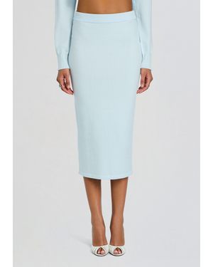 SER.O.YA Tansy Knit Midi Skirt - Blue