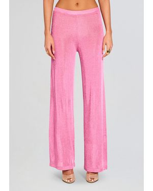SER.O.YA Sheldon Metallic Knit Pant - Pink