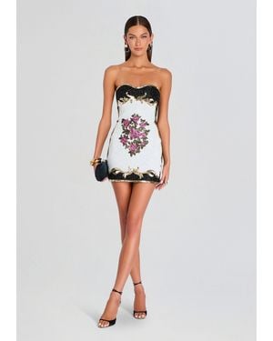 retroféte Ismeria Embroidered Dress - White