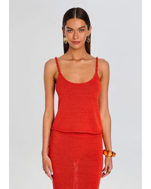 SER.O.YA Aimee Knit Tank Top - Red