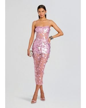 retroféte Carmin Embellished Dress - White