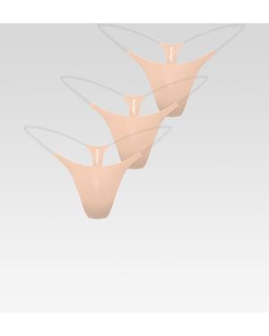 Stringys Invisible Strap 3-Pack Panty - White