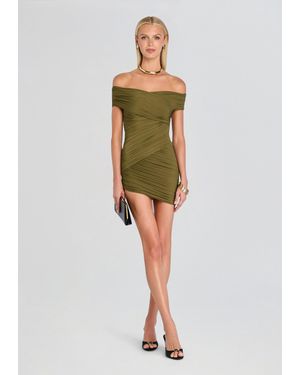 SER.O.YA Deniz Mesh Mini Dress - Green