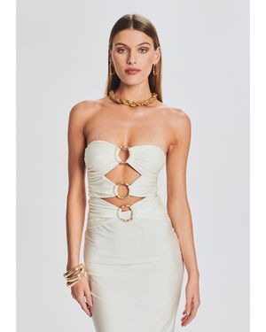 Shani Shemer Bella Maxi Dress in White | Lyst