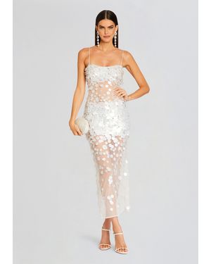 retroféte Mischa Sequin Dress - White