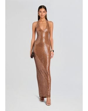 retroféte Lolly Sequin Dress - White