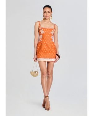 Shani Shemer Jordan Mini Dress - Orange