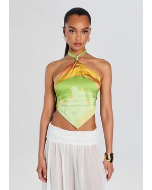 retroféte Jamie Silk Top - Green