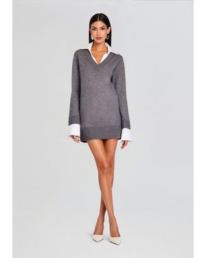 SER.O.YA Karli Mini Dress - Gray