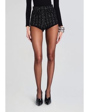 retroféte Carlie Tweed Short - Black