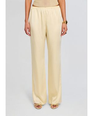 SER.O.YA Lillian Satin Pant - Natural