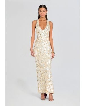 retroféte Imara Sequin Dress - White