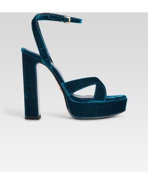 retroféte Melodia Platform Sandal - Blue