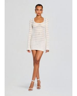 SER.O.YA Sophie Crochet Mini Dress - White