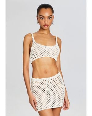 Bananhot Thea Knitted Top - White