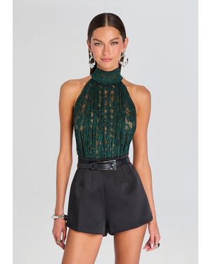 SER.O.YA Isola Lace Bodysuit - Green