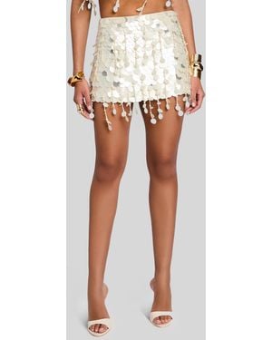 retroféte Rettie Embellished Skirt - Brown