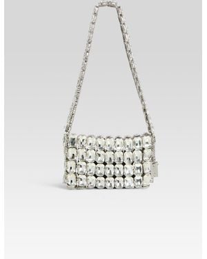 retroféte Malka Rhinestone Bag - White