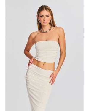SER.O.YA Penny Strapless Top - White
