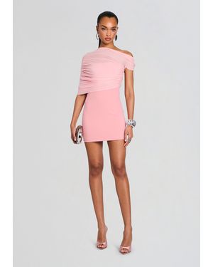 SER.O.YA Selma Mini Crepe Dress - Pink