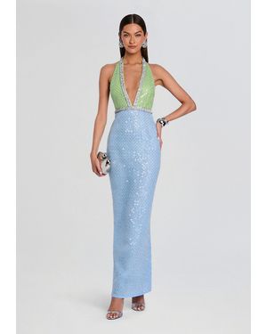 retrofte Lark Embroidered Dress in Natural | Lyst