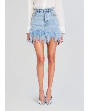 retroféte Elvie Denim Skirt - Blue