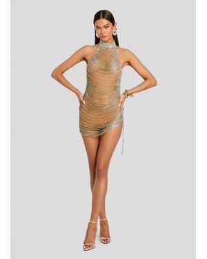 retroféte Murphee Embellished Mini Dress - White