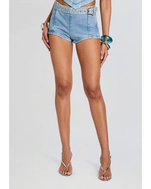 retroféte Oleeara Denim Short - Blue