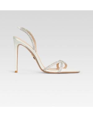 retroféte Nini Embellished Sandal - White
