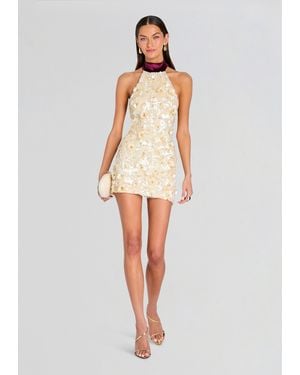 retroféte Deborah Sequin Dress - White