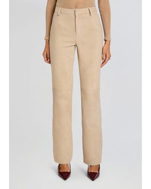 retroféte Adelina Suede Pant - Natural