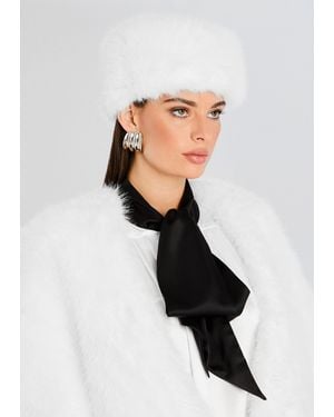 retroféte Contessa Faux Fur Hat - Black