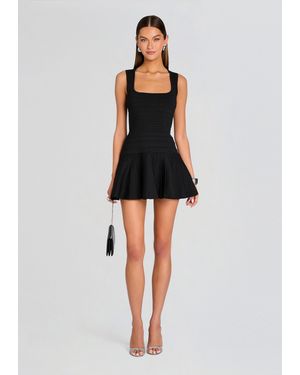 retroféte Caterina Bandage Knit Dress - Black