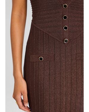 zora coated knit dress retrofete Zora Knit Dress in Silver 19% Off