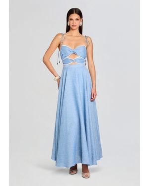 AZULU Monroe Dress - Blue