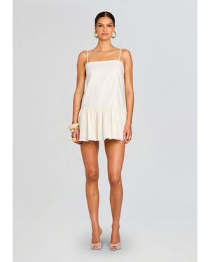 SER.O.YA Krista Linen Mini Dress - White