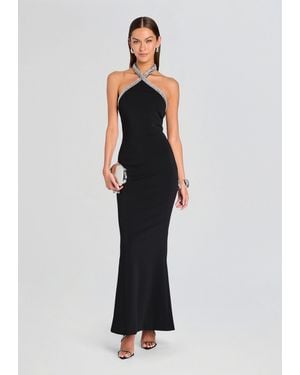 retroféte Reedly Embellished Dress - Black