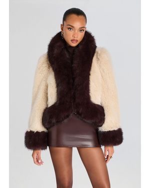 retroféte Lirrio Faux Fur Jacket - Multicolor