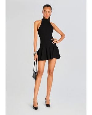 retroféte Quinn Metallic Knit Dress - Black