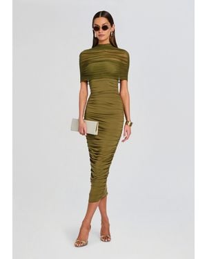 SER.O.YA Roberta Mesh Dress - Green
