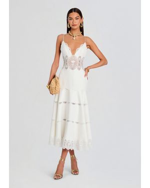 retroféte Leilani Dress - White