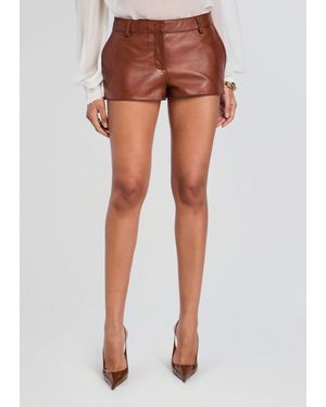 retroféte Valesia Leather Short - Orange