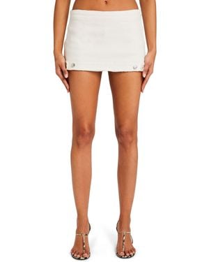 SER.O.YA Alix Stretch Denim Skort - White