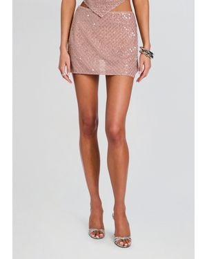 retroféte Bethely Sequin Skirt - Pink